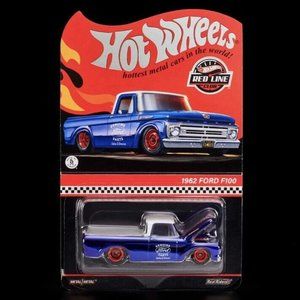 Hot Wheels RLC Exclusive 1962 Ford F100 Red Line Ships Now 2022 #11742 Limited